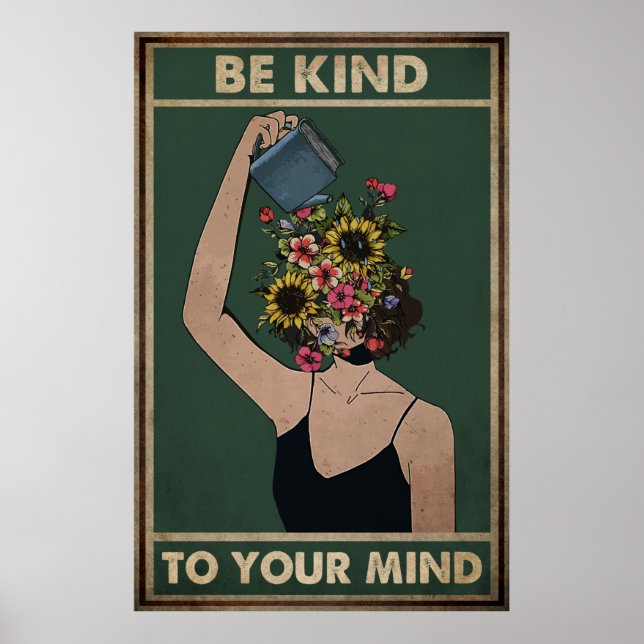 Póster Flor chica, Tenga En Cuenta (Frente)