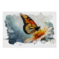 *~* Flor creativa artística de mariposa neón AP52