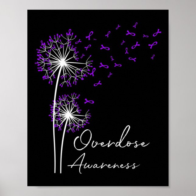 Póster Flor Dandelion Faion Hope Love Purple Sobredosis A (Frente)