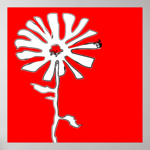 Póster flor de acequia