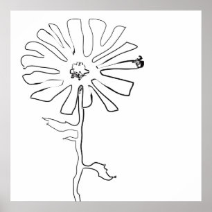Póster flor de acequia