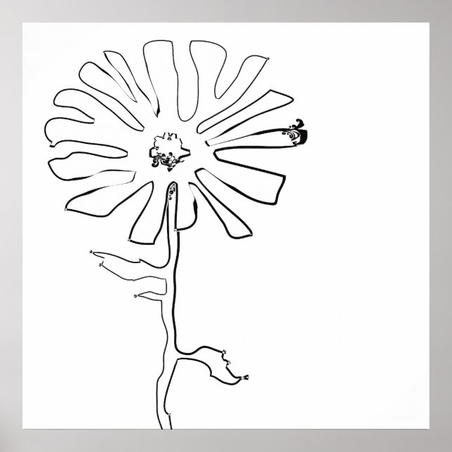 Póster flor de acequia (Frente)