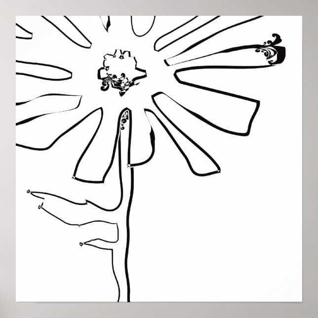 Póster flor de acequia (Frente)