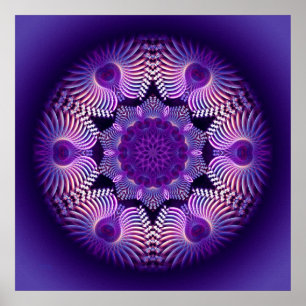 Póster Flor de Apofisis Kaleidoscope I