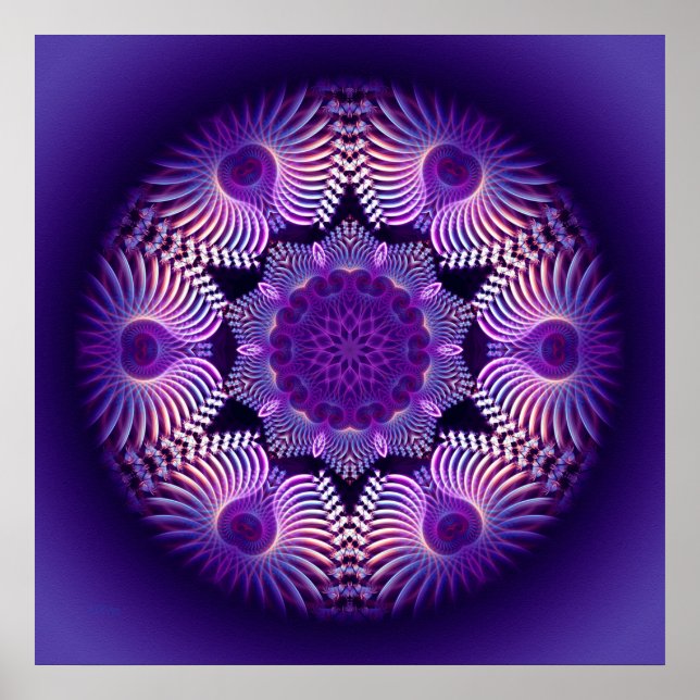 Póster Flor de Apofisis Kaleidoscope I (Frente)