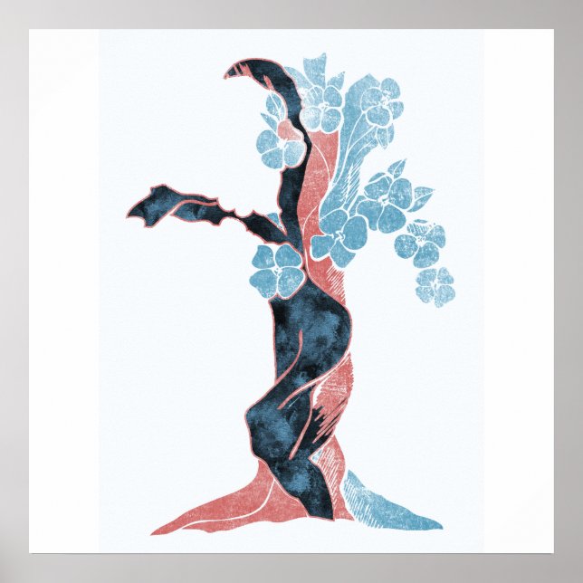 Póster Flor de árbol (Frente)