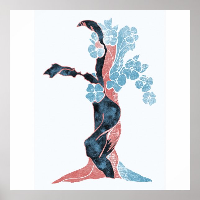 Póster Flor de árbol (Frente)