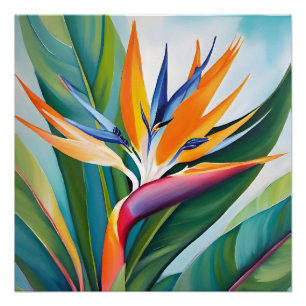 Póster Flor de ave del paraíso