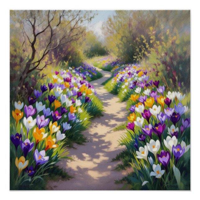 Póster Flor de azafrán (Anverso)