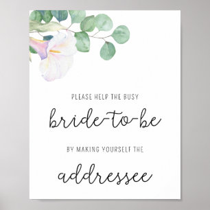 Póster Flor de Calla - Ayuda al ocupado Poster de la dire