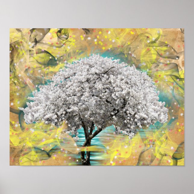 Póster Flor de cerezo (Frente)