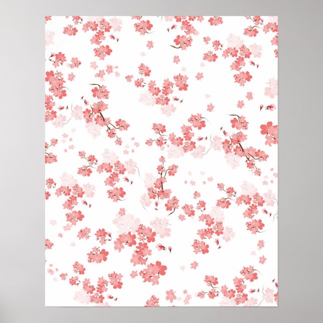 Póster Flor de cerezo 2 (Frente)