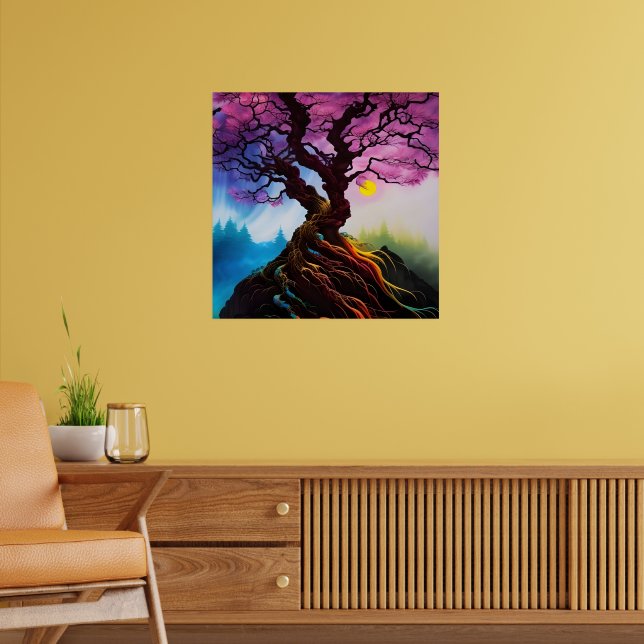 Póster Flor de cerezo Árbol de vida (Salón 2)