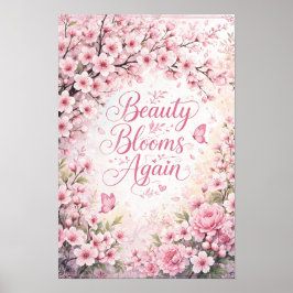 Póster Flor de Cerezo : La Belleza Florece de Nuevo