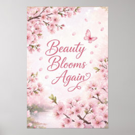 Póster Flor de Cerezo : La Belleza Florece de Nuevo