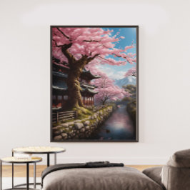 Póster Flor de cerezo sin marco