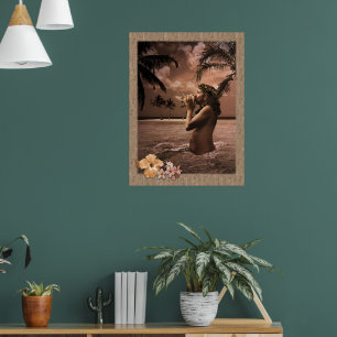 Póster Flor de concha