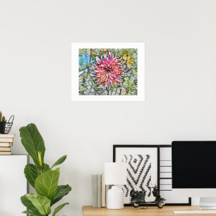 PÓSTER FLOR DE DALIA