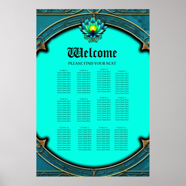 Póster Flor de elegancia, Mystic Lotus. (Frente)