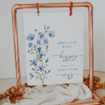 Póster Flor de flores azules agitadas adivinan cuántos be<br><div class="desc">Flor de flores azules agitadas adivinan cuántos besos Poster</div>