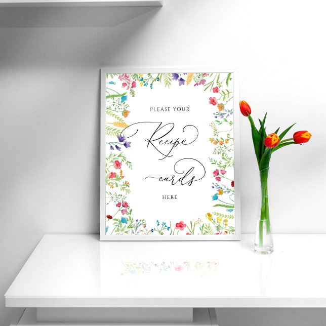 Póster Flor de flores silvestres - Ducha de novia deja la (Subido por el creador)