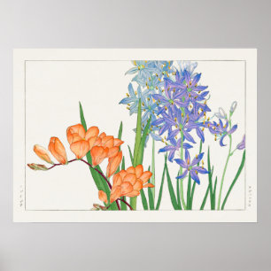 Póster Flor de Freesia por Tanigami Kônan (1917)