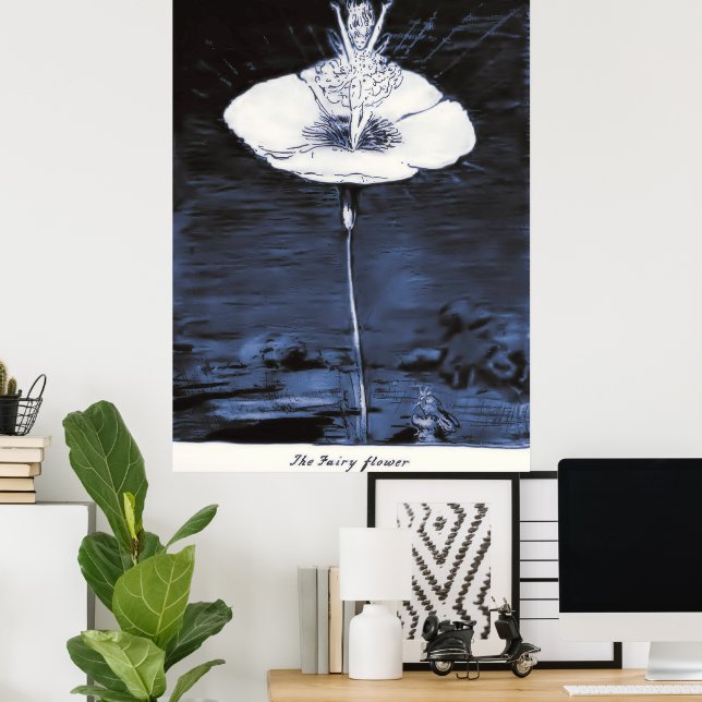 Póster Flor de hadas 1922 (Oficina en casa)