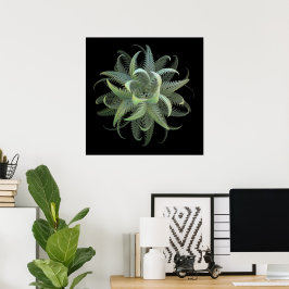 Póster Flor de helecho fractal
