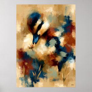Póster Flor de Kogamo Susurro Cute Bebé Patito Kawaii