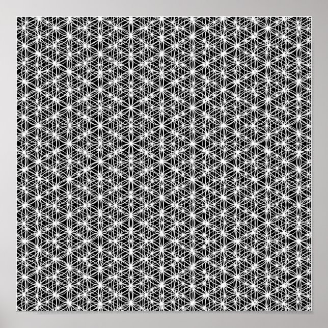 Póster Flor De La Vida Ondulación Intrincada #4 (Frente)