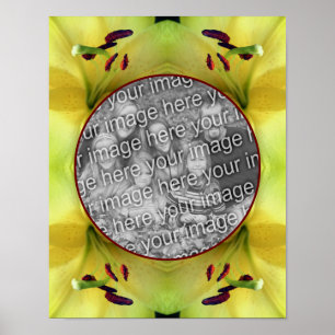Póster Flor De Lirio Amarillo Arriba Cerrar Crear Tu Prop