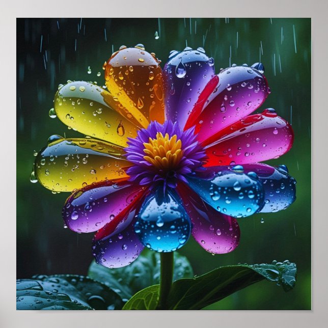 Póster Flor de lluvia (Frente)