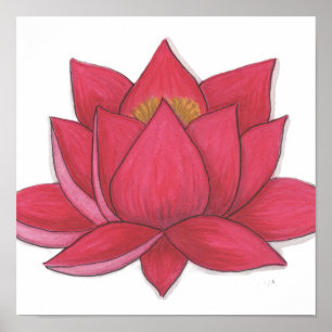 Póster Flor de Loto