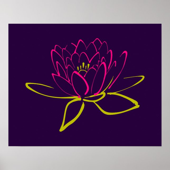 Póster Flor de Lotus (Frente)