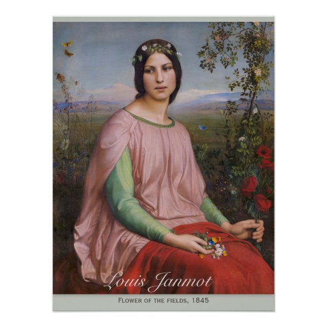 Póster Flor de Louis Janmot de los campos CC0914 (Anverso)