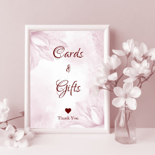 Póster Flor de Magnolia etérea, tarjetas de boda y regalo