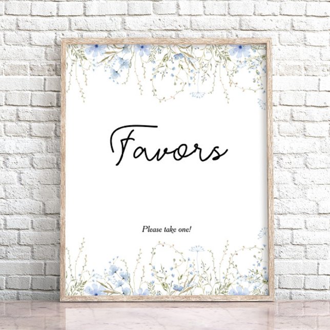 Póster Flor de maíz azul Baby Shower Favores (Subido por el creador)