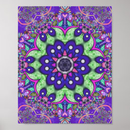 Póster Flor de Mandala