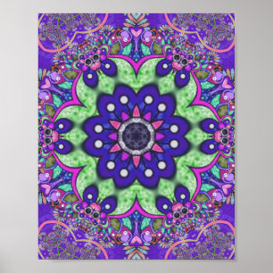 Póster Flor de Mandala