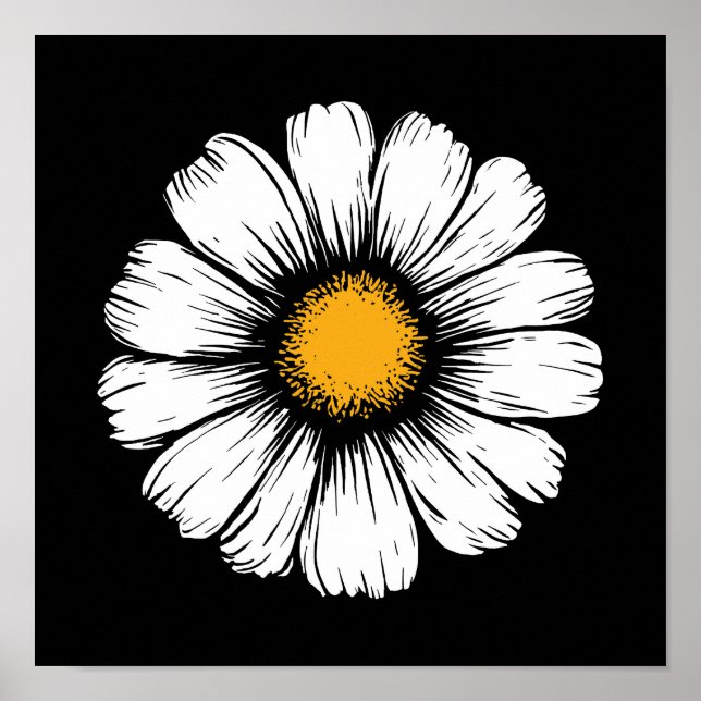 Póster Flor de Margarita (Frente)