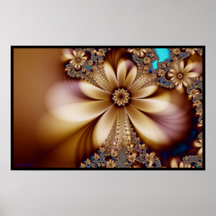 Póster Flor de oro.