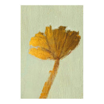 Flor de Oro en Lienzo