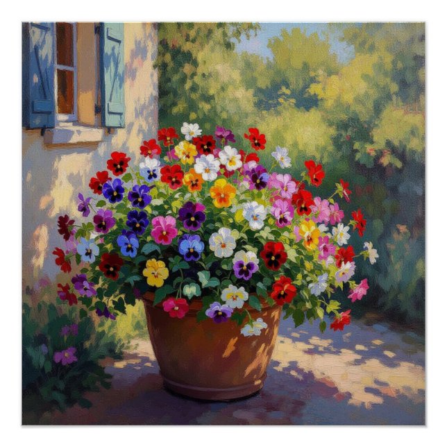Póster Flor de Pensamiento (Anverso)