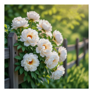 Póster Flor de Peonía