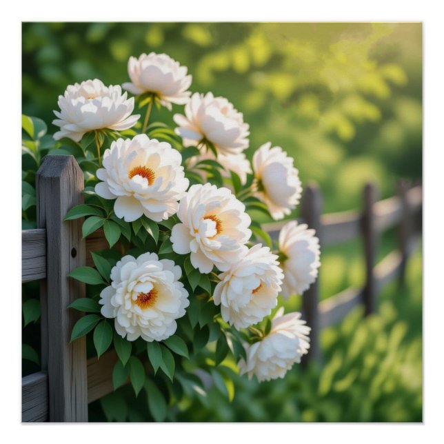 Póster Flor de Peonía (Anverso)