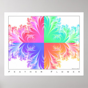 Póster Flor de plumas