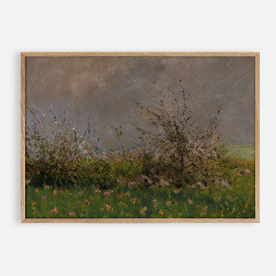 Póster Flor de pradera, cosecha de aceite