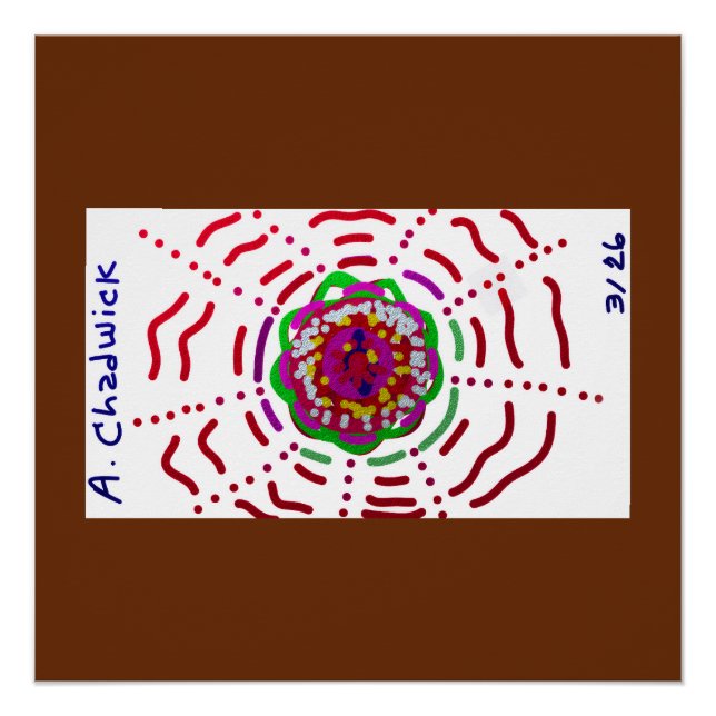 Póster Flor de reloj solar (Anverso)