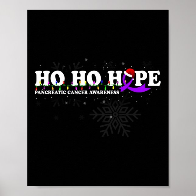 Póster Flor de SENSIBILIZACIÓN PANCREÁTICA del CÁNCER que (Frente)