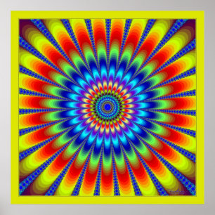 Póster Flor de vibración